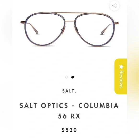 SALT Columbia 56 Glasses Brand New!
